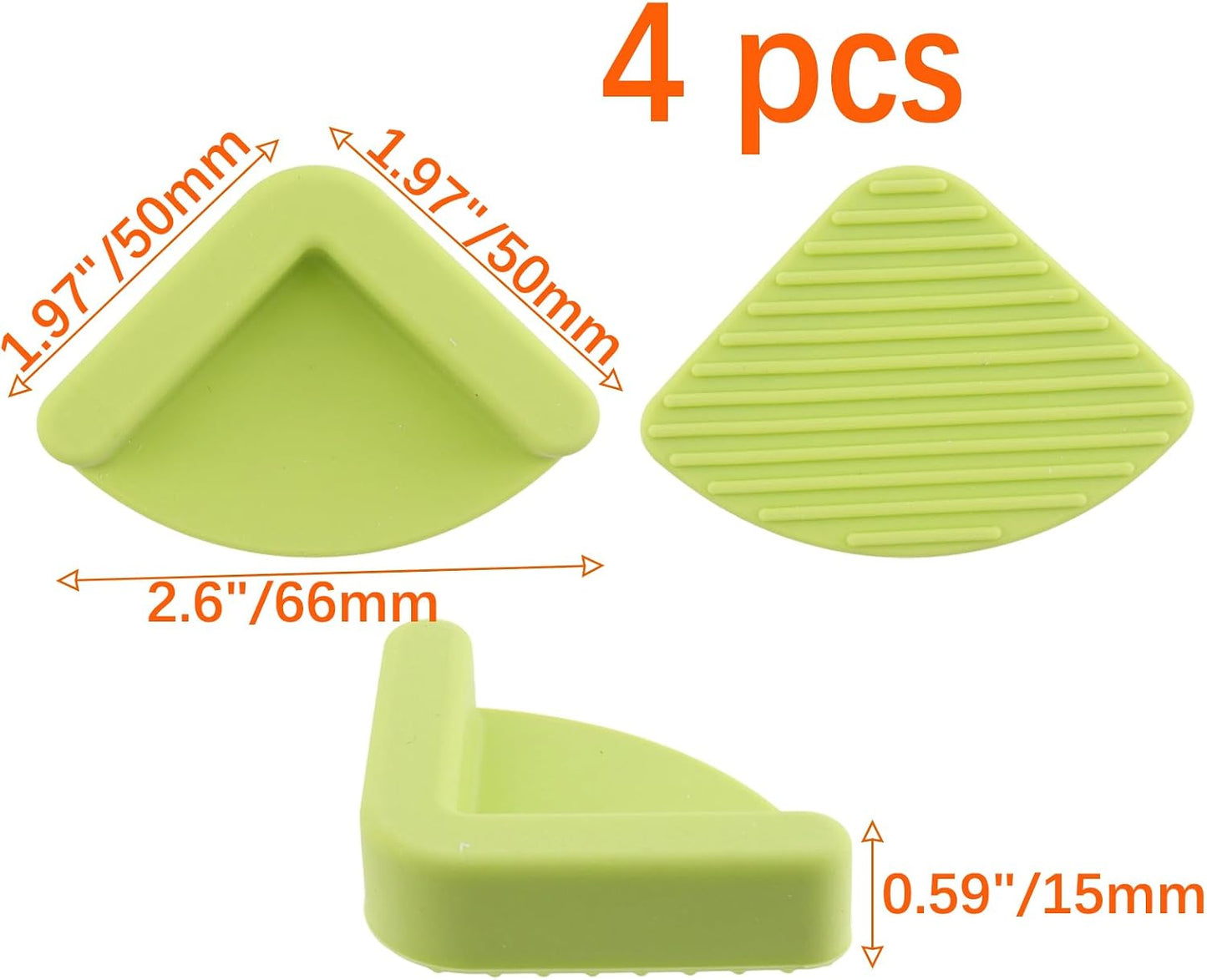 Semetall 1.5 Inch Rubber Caster Cups 8 Pack Black | Non Slip Furniture Coasters Floor Protectors for Bed Couch Table Chair