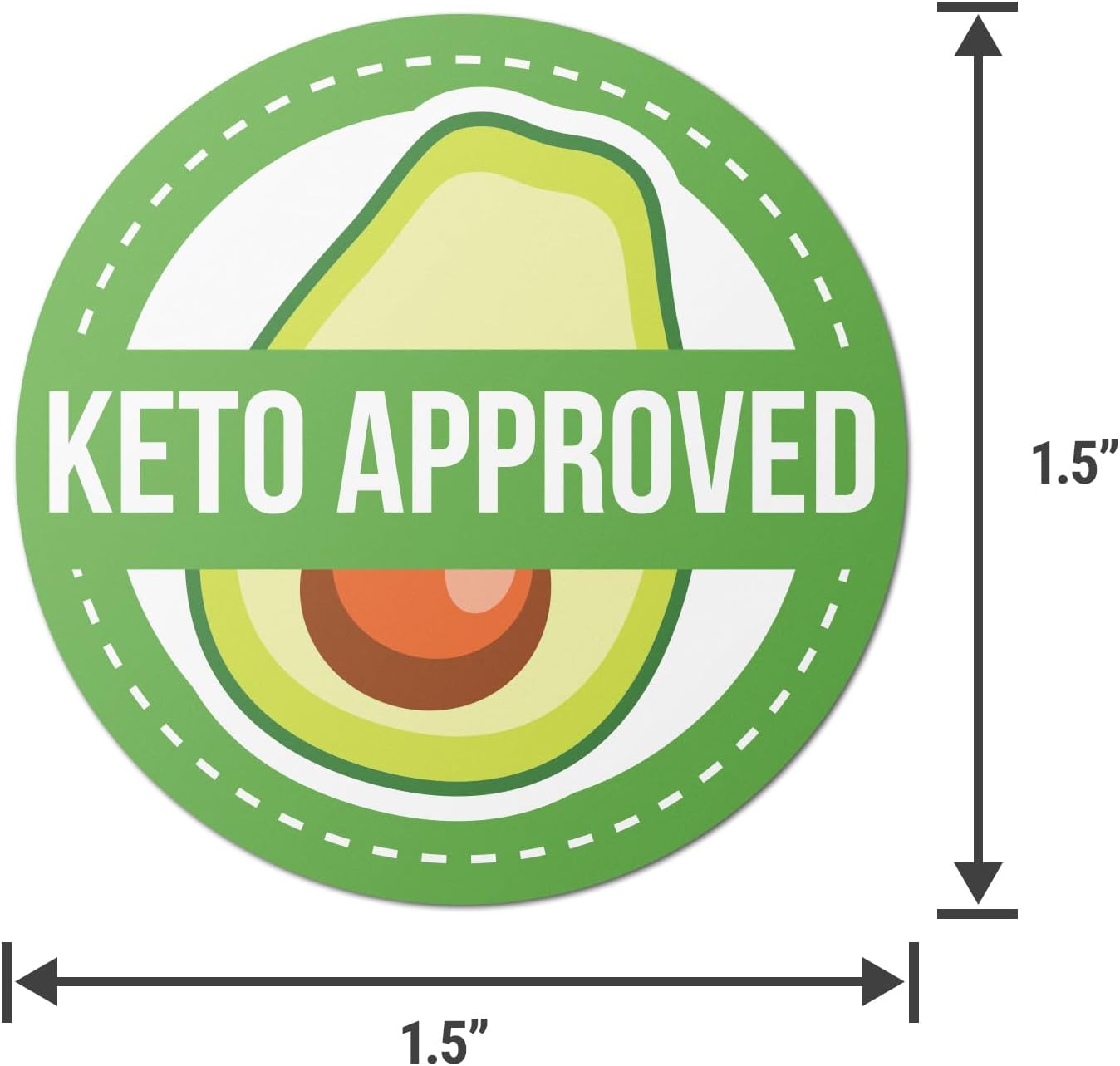 Dairy Free Food Labels Stickers - 1.5" Round Food Allergy Warning Meal Choice Label Stickers for Restaurant Deli Grocery Store Food Packaging, Strong Adhesive & Easy Peel (300 Labels on Sheet)
