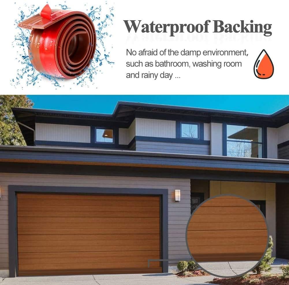 Huge Gap Door Draft Stopper,3.4" W x 39" L Widened Rubber Door Sweep, Black | Designed for Large Gaps - Self-Adhesive Weather Seal Blocks Drafts, Dust, Noise & Bugs, Works on Interior & Exterior Doors