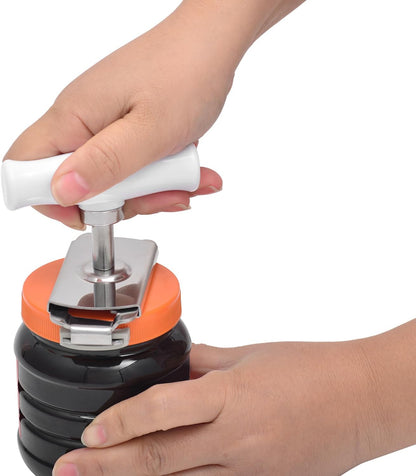 Kichwit Jar Opener for Arthritis, Stainless Steel | Jar Lid Opener for Small and Medium Jar Lids