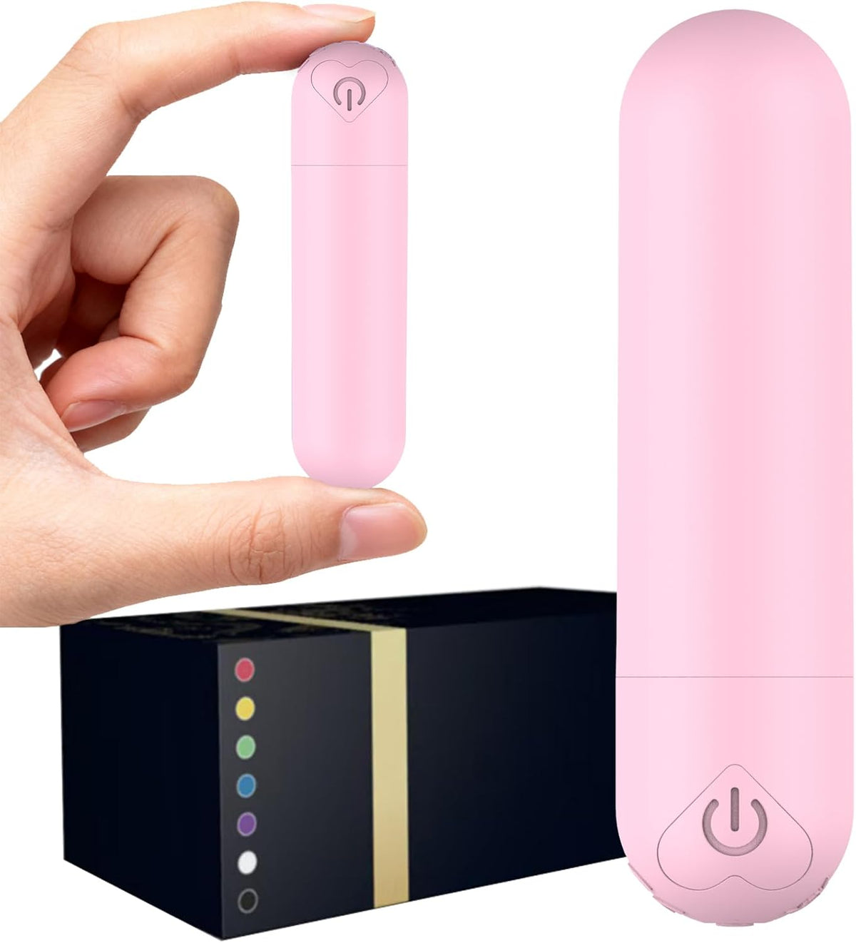 Mini Handheld Electric Back Massager Waterproof Quite Massager, Portable Massager for Back Neck Shoulder Body,Light Purple