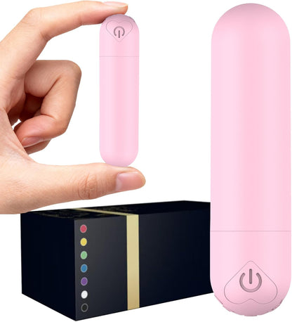 Mini Handheld Electric Back Massager Waterproof Quite Massager, Portable Massager for Back Neck Shoulder Body,Light Purple
