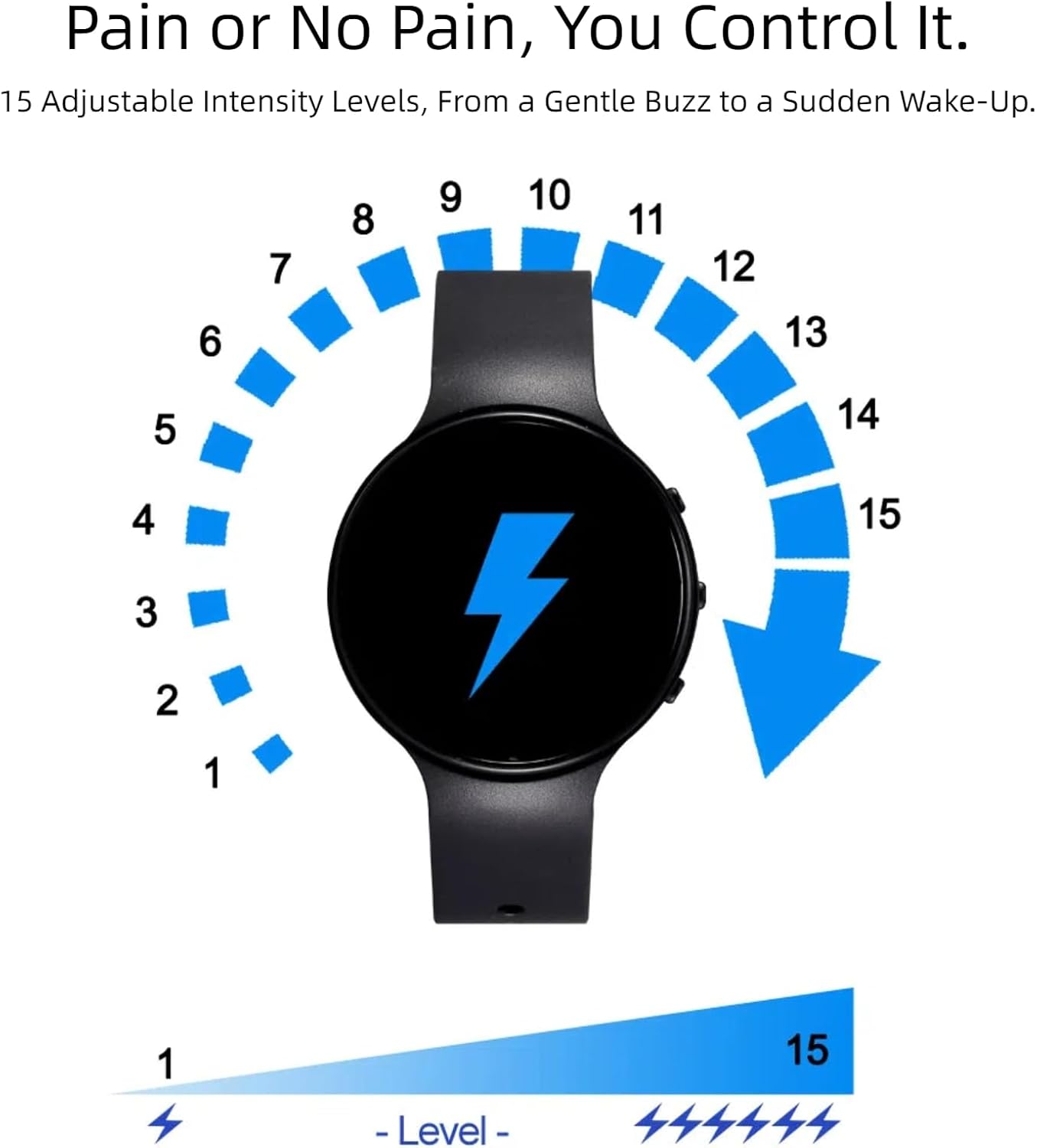 Electric Shock Alarm Clock for Heavy Sleepers|Silent Alarm Clock|Get up on time|Strong Wake-up Call |Shock Pulse for Self-Discipline and Combat Fatigue|Powered for Students & Hard of Hearing