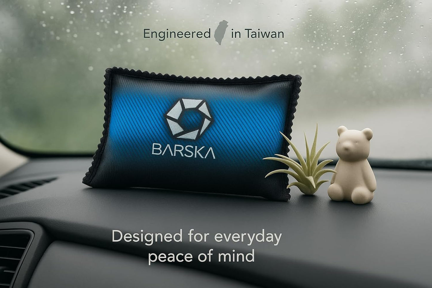 BARSKA Rechargeable Desiccant Dehumidifier - Safe Moisture Absorber for Home Closets, Gun Safes, Basement, Garage, Cars, Microwaveable - Portable Blue Dehumidifying Solution