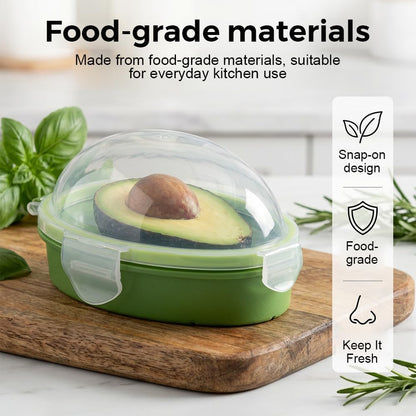 Avocados Saver Keeper Container for Fridge, Reusable Avocado Holder to Keep Avocados Fresh, Free Fruit Storage Containers for Fridge with Snap-On Lid, Dishwasher Safe Kitchen Gadget (1)