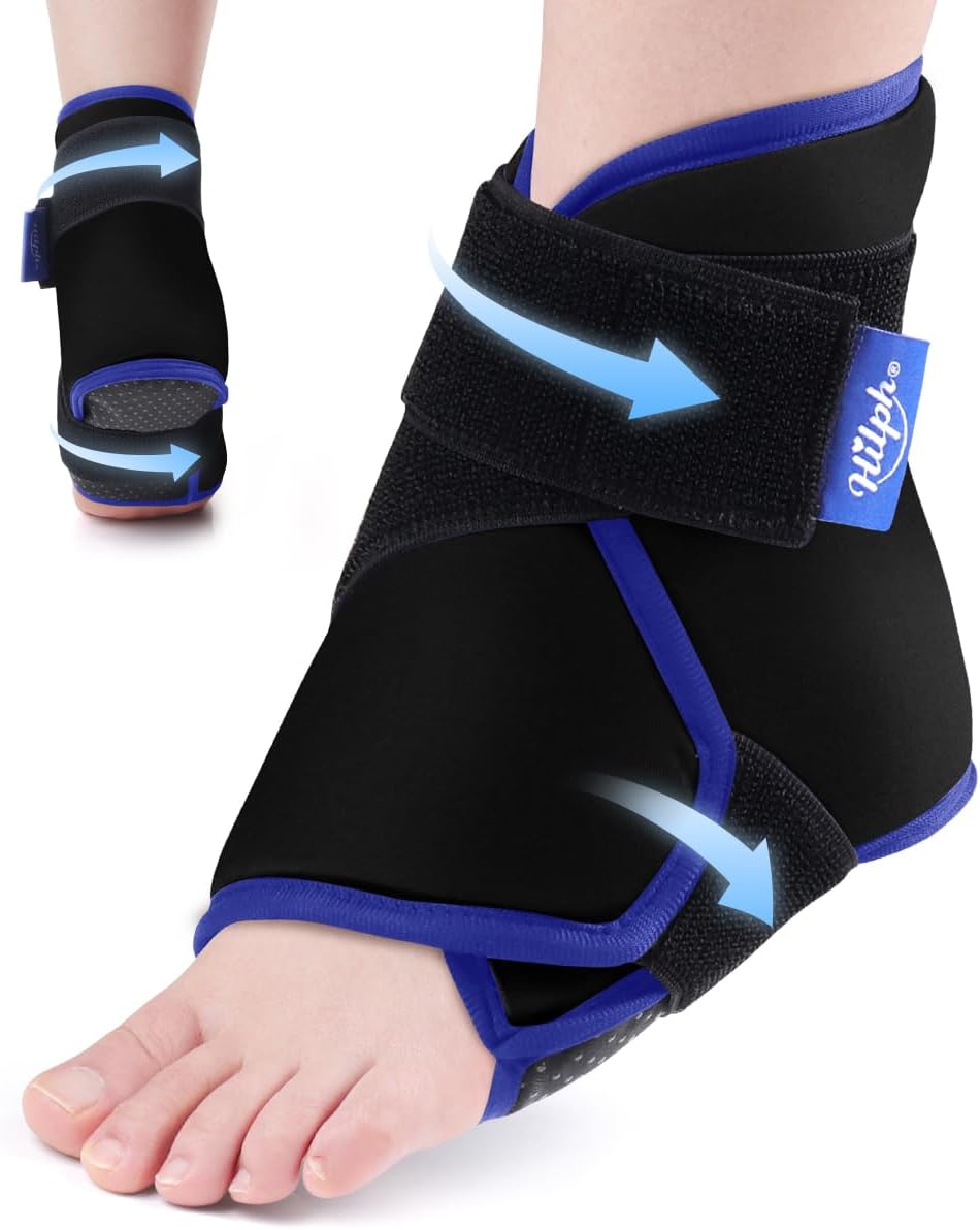 Hilph Ankle Heel Ice Pack Wrap for Swelling, Achilles Tendonitis, Sprain