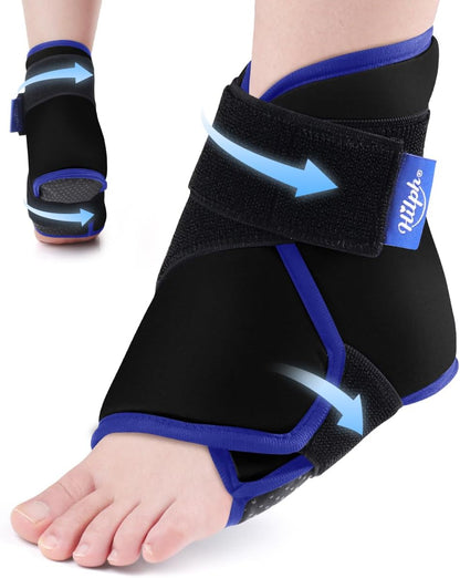 Hilph Ankle Heel Ice Pack Wrap for Swelling, Achilles Tendonitis, Sprain