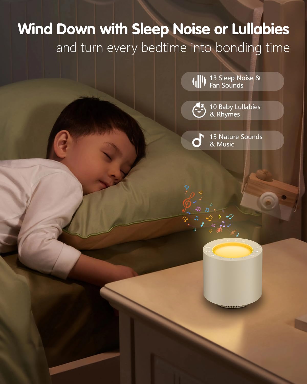 Red Light Therapy White Noise Sleep Sound Machine for Baby