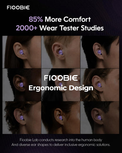 2026 Pro Ear Plugs for Sleeping, 46dB ASTM Certified Noise Cancelling Ear Plugs for Side Sleepers, 360° Pressure-Balanced, Snore & Noise Blocking with 6 Ear Tips, All-Day Comfortable Fit, Black