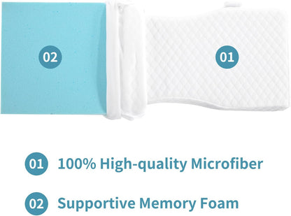 HOMBYS Memory Foam Knee Pillow for Side Sleepers-Leg Pillow for Sleeping with Straps,Hip & Leg Elevation for Pregnancy and Relief Lower Back Pain, Separates The Knees for Body Alignment (28"x11"x4")