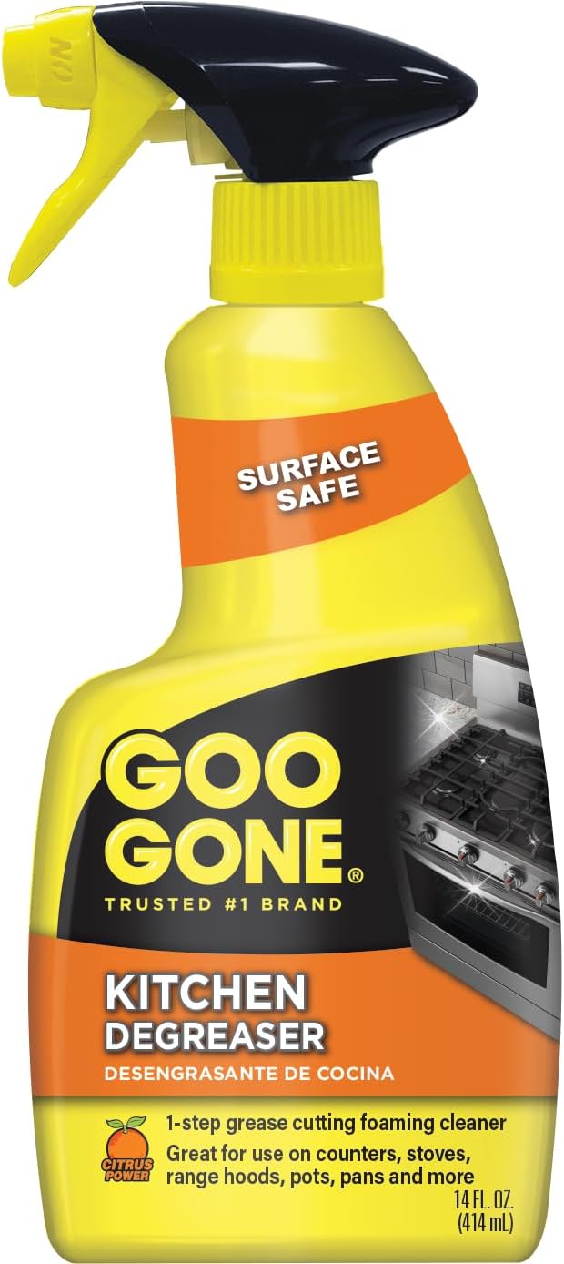 Goo Gone Kitchen Degreaser - Removes Kitchen Grease, Grime and Baked-on Food - 28 Fl. Oz.