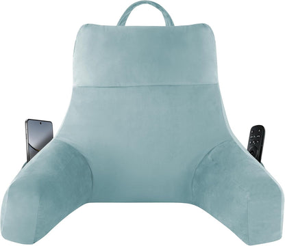 IPYNBAP Back Pillow for Bed Sitting up, Reading Pillow, 18 Inch, Grey