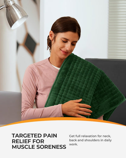 CooCoCo FSA Eligible HSA Hip Heating Pad for Hip and Sciatica Pain Relief | Heated hip brace, 6 heat levels, 4 timers, adjustable wearable fit, soft plush lining for hip, thigh, buttock and lower back