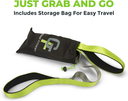 Stretching Strap for Physical Therapy, 12 Multi-Loop Stretch Strap 1.5" W x 8' L, Neoprene Handles, Physical Therapy Equipment, Yoga Straps for Stretching, Leg Stretcher.