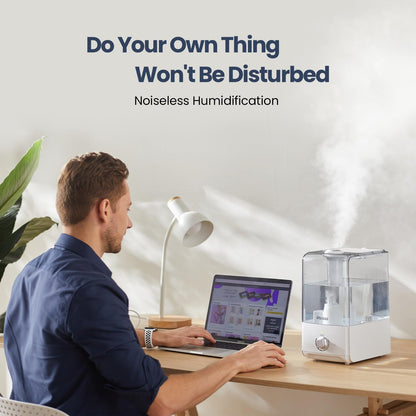 Humidifiers for Bedroom, Top Fill 6.5L Cool Mist Humidifier