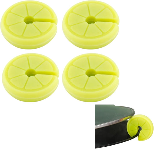 4 Pcs Pot Lid Lifter Silicone Spill Proof Lid Lifter Splash-Proof Steam Release Pan pot lid lifter Kitchen Tool Decoration Pot Lid & Cute Kitchen Accessories (Mix)