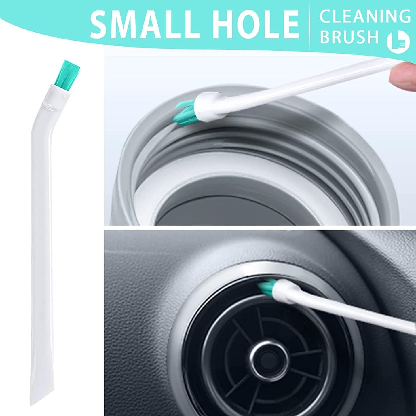 Lumkew Small Cleaning Brush Tight Spaces, 8pcs Crevice Cleaning Brushes Tool for Household Use, Tiny Cleaning Brush Mini Parts Humidifier Toaster