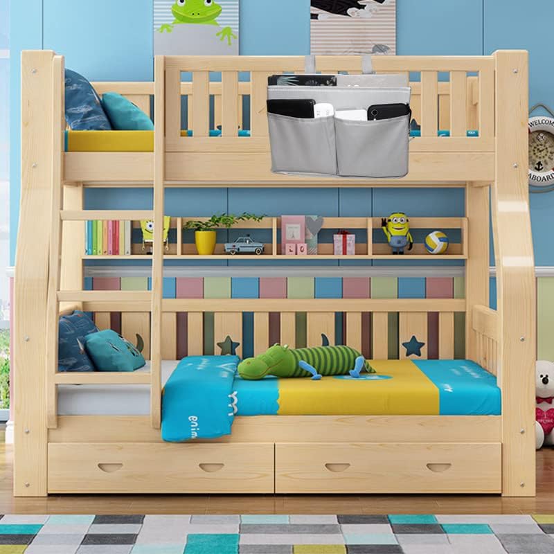 Sugaroom Bedside Storage Caddy, Bunk Bed Organizer Bed Storage Pocket Bedside Organizer Hanging Bed Storage Caddy for College Dorm Room, Hospital Bed Rails, Baby Bed, Camp