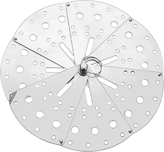 Alasum Adjustable Stainless Steel Spill Stopper Lid, Anti-spill Overflow Cover with Expandable Size for Household Pots and Pans, Kitchen Cooking Overflow Protector