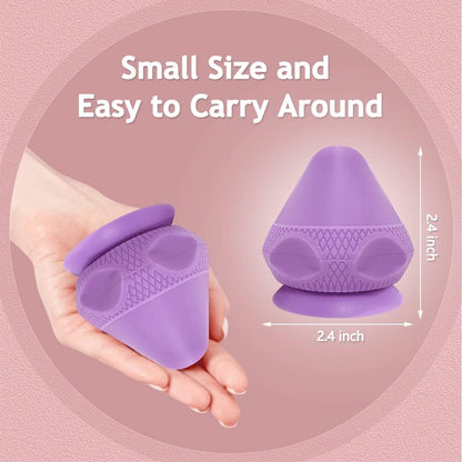 Zelen Trigger Point Massage Ball Shoulder Knot Remover Back Muscle Wall Mounted Massage Ball Deep Tissue Pressure Balls Trigger Point Iliacus Muscle Psoas Release Tool Suction Cup Back Massager