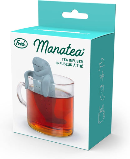 Genuine Fred RELAXOLOTL Tea Infuser, Cute Axolotl Design, For Loose Leaf Tea, Flexible, Easy to Clean Silicone, Fun Gift for Tea Lovers, Clever Kitchen Gadget