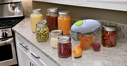 Automatic Electric Jar Opener for Seniors Arthritis, Weak Hands, One Touch | One Touch, Auto-Grip, Compact and lightweight, Ready to usefits, Almost all glass lid sizes
