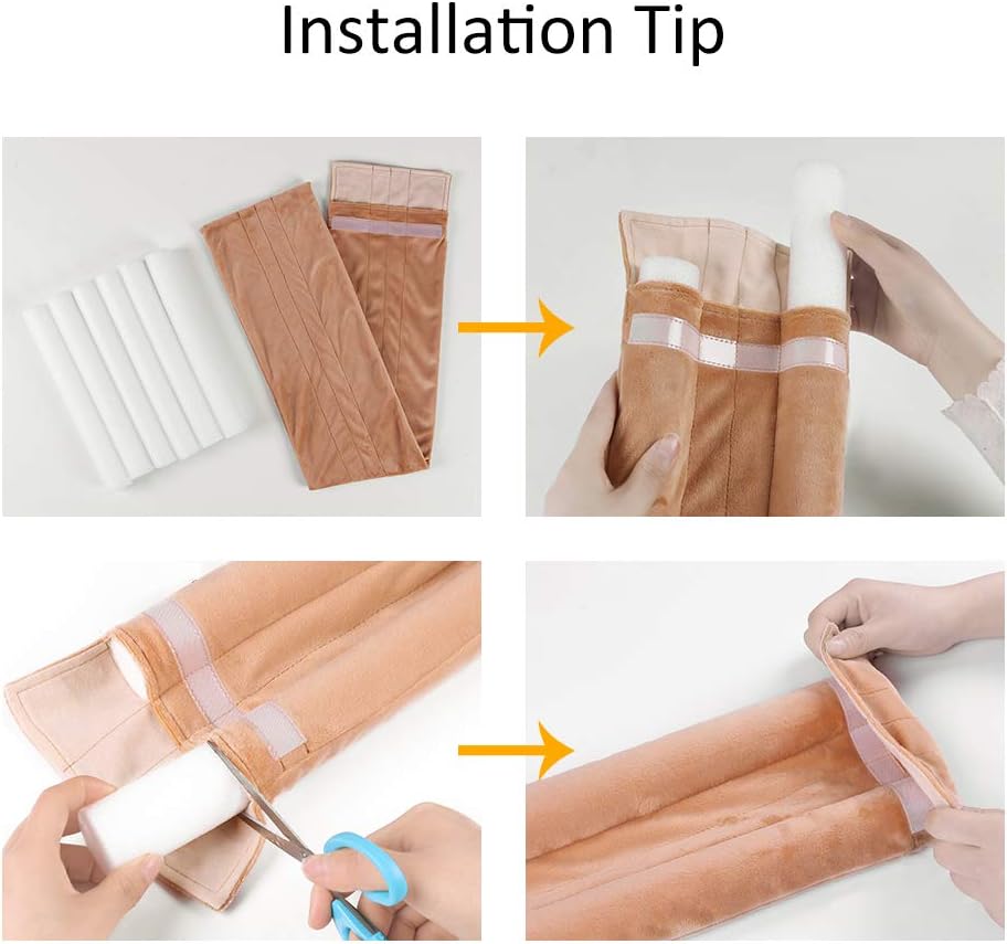 36 Inch Under Door Stopper, Door Noise Blocker | Double Sided Door Stopper, Machine-Washable