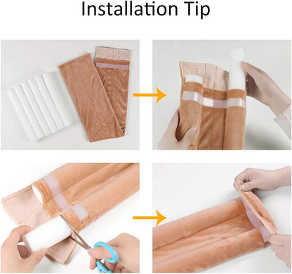 36 Inch Under Door Stopper, Door Noise Blocker | Double Sided Door Stopper, Machine-Washable