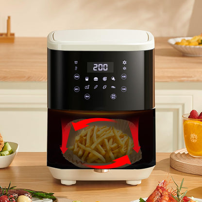 Air Fryer Liners Disposable Paper,100Pcs Airfryer Paper Liners,Non Stick Parchment Paper Liners,Food Grade Air Fryer Accessories for Microwave Oven Steamer 6.3inch Round