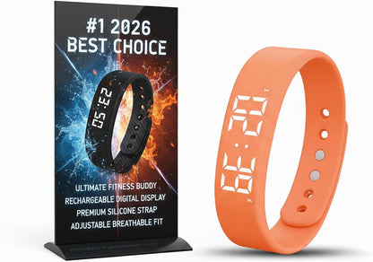 Vibrating Alarm Wristband Clock for Heavy Sleepers Wake Band Watch Bracelet Adults Silent Shock Vibration Wrist for Deaf People Wearable Loud Sleep Despertador Alarmas para Despertar