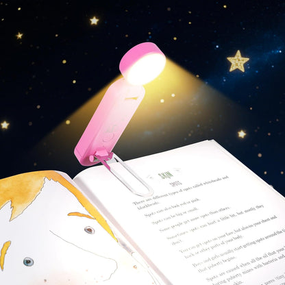 VAVOFO USB Rechargeable Bookmark Reading Light, Blue Light Blocking Amber LEDs for Bedtime Reading - Clip On, 9 Lighting Modes