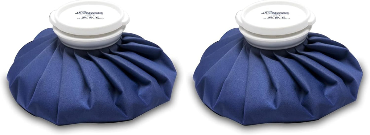 BICAREE Ice Pack for Injuries Reusable, Ice Bags Hot Water Bag for Hot & Cold Therapy and Pain Relief with Cover, No-Leak Elastic Breathable Ice Bag, Size 9"