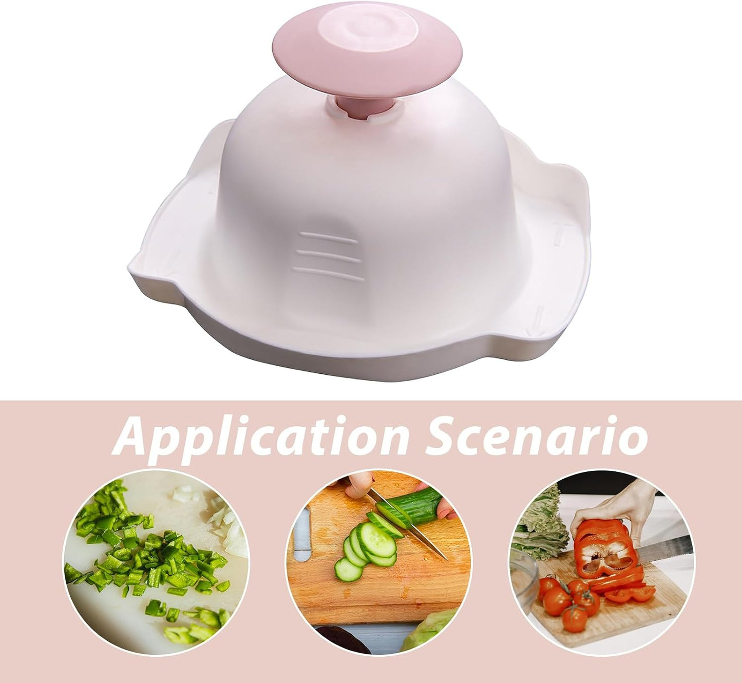 ABOOFAN 2pcs Food Safety Holder Mandoline Slicing Tool, Food Slicer Cutter Veggie Shredder Finger Hand Guards Anti-cut Protectors for Kitchen Vegetable Fruit Grater