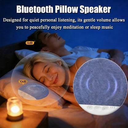 Pillow Speaker, Bluetooth Pillow Speakers for Sleeping, Ultra-Thin 1.1cm Under Pillow Speaker with White Noise Timer and Bluetooth 5.4, Suitable for Side Sleepers (Blue)