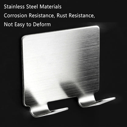 4 Pack All-Purpose Stainless Steel Squeegee Holder Shower Door Hooks Towel Hooks Hanger Organizer for Bathroom Shower Glass Doors Squeegee Cleaner Tool