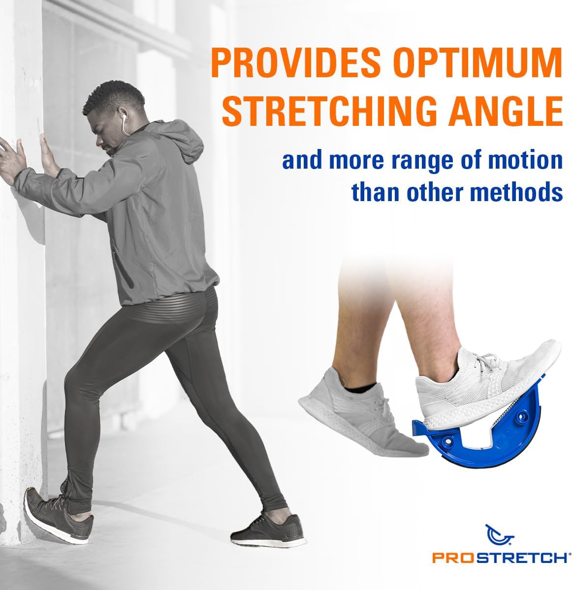 ProStretch Original Calf Stretcher & Tuli's Classic Heel Cups Bundle - Plantar Fasciitis & Heel Pain Relief