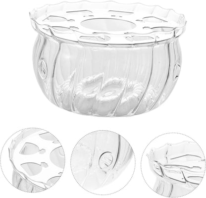 IMIKEYA Glass Teapot Warmer Tealight Holder Heat Base for Teapot and Beverages Elegant Glass Design Consistent Heat for Tea for Home Tea Parties