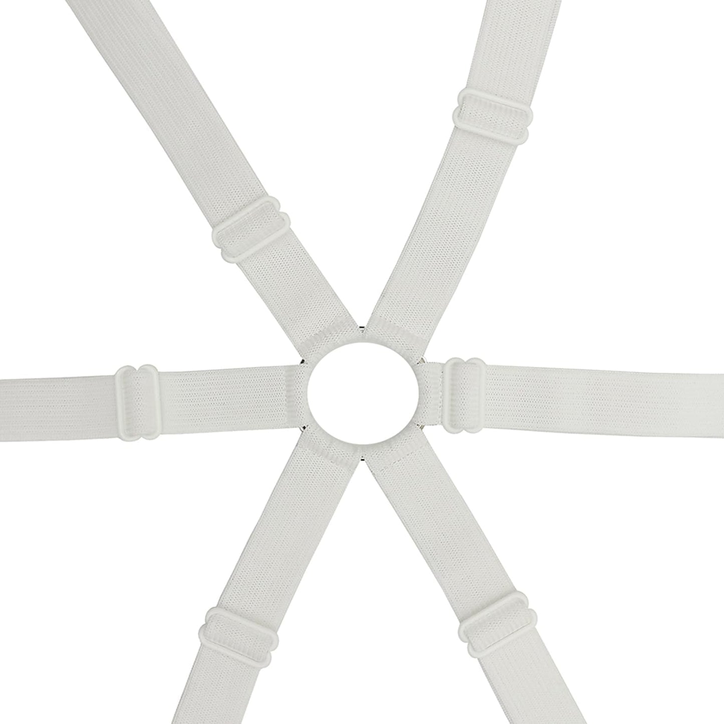 Adjustable Elastic Fitted Sheet Straps,Crisscross Bed Sheet Fasteners Suspenders,Fit Round and Square Mattresses (3 Way White)