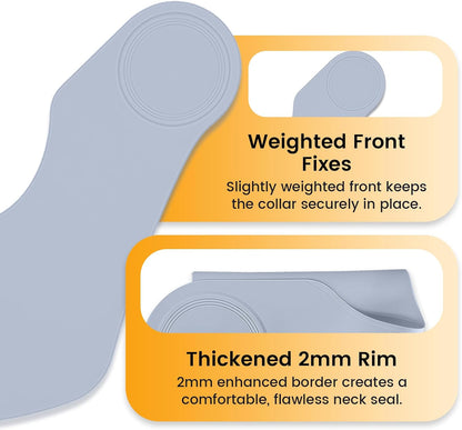 Wokyo Silicone Hair Cutting Collar, Non-slip Hair Cutting Mat Haircut Cape Catcher Neck Wrap Guard Neck Fitting Accessories