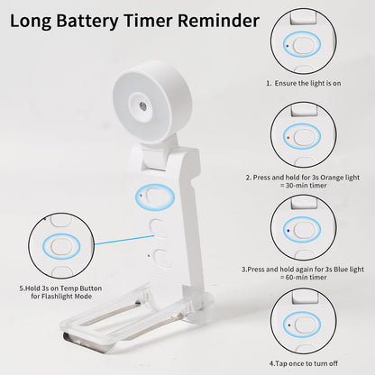 Rechargeable Book Light, Clip-On LED Reading Light, Eye-Caring