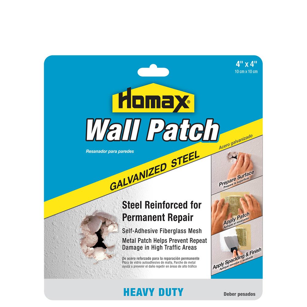 Homax 41072026734 Drywall Patch and Repair Kit, 4"x4" Wall Patch