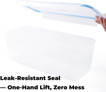 Celery Keeper for Refrigerator, 14 in 3.5 L Produce Container | Airtight Snap-Lock Lid, Draining Tray, Long Storage Bin, For Celery, Carrots, Greens And Refrigerator Produce