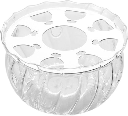 Glass Teapot Warmer with Tealight Holder Heat Base for Loose Tea Steeper Pot Retro Ceramic Tea Heater Warmer for Desk and Home Use
