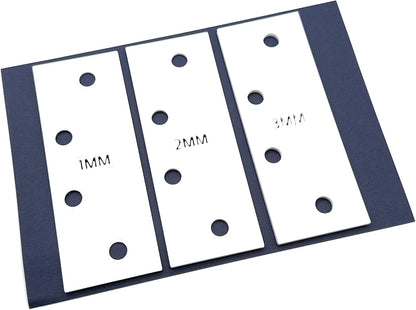 Door Hinge Shims (Set of 3) Hinge Spacer for Interior and Exterior Door Alignment - for 3.5", 4" and 4.5" Standard Hinges (3mm Thick, White, 3.5-inch)