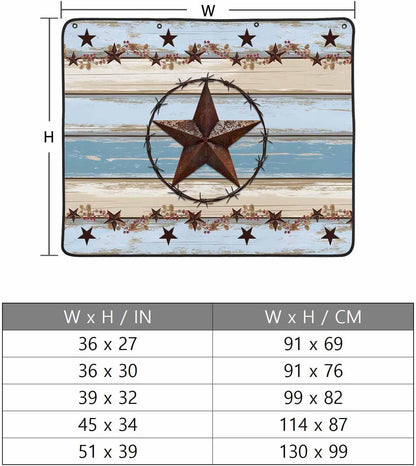 Magnetic Fireplace Cover Texas Star Teal Blue Fireplace Screen Decorative Farm Wood Grain Insulation Fireplaces Blocker Blanket Save Energy Fireplaces Draft Stopper Covers for Living Room 39x32 Inch