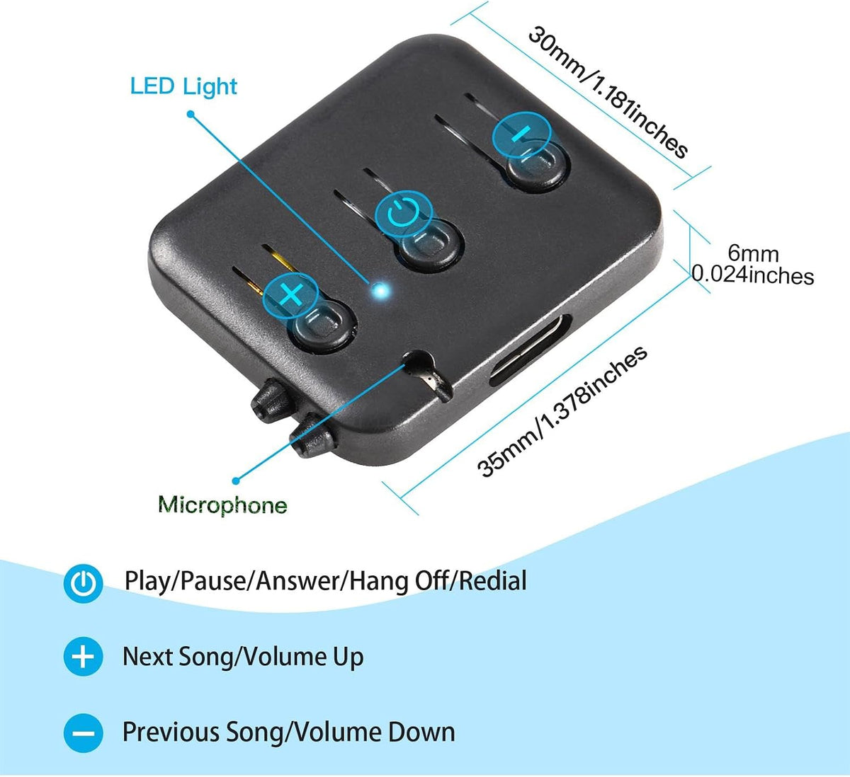Bluetooth-Module V5.4 Ultra Thin 3mm Replacement Stereo Speakers