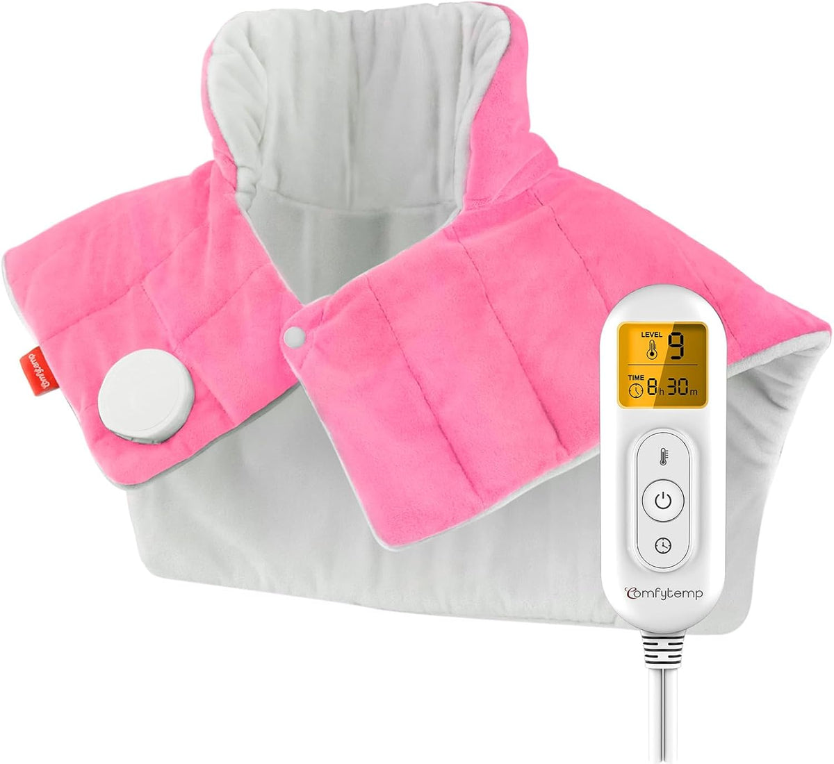 Comfytemp Heating Pad for Neck Shoulders Back, 2.6 Ib Weighted Heating Pad