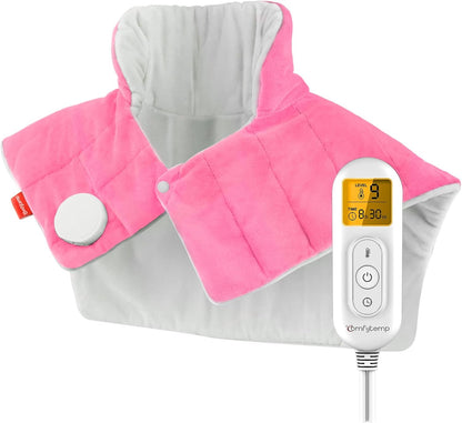Comfytemp Heating Pad for Neck Shoulders Back, 2.6 Ib Weighted Heating Pad