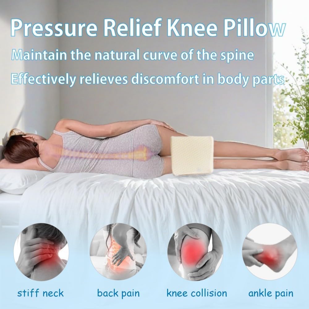 King Mills Plus Size Leg Pillow for Side Sleeping, Extra Large Smooth Spine Alignment Pillow, Side Sleeper Pillow Between Legs for Hip Pain Relief and Sciatica, Two Replaceable Cover | Smooth Spine Alignment, Hip Pain Relief and Sciatica, Two Replaceable