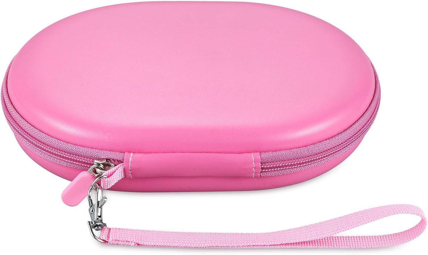 Case Compatible with Glocusent/for Gritin/for Vekkia/for EastPin/for enclize LED Neck Reading Light，USB Rechargeable Personal Light Storage Box (Case Only) (Pink)